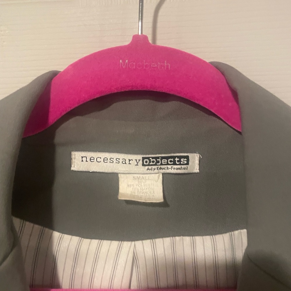 Necessary Objects Olive Green Tailored Blazer Siz… - image 2